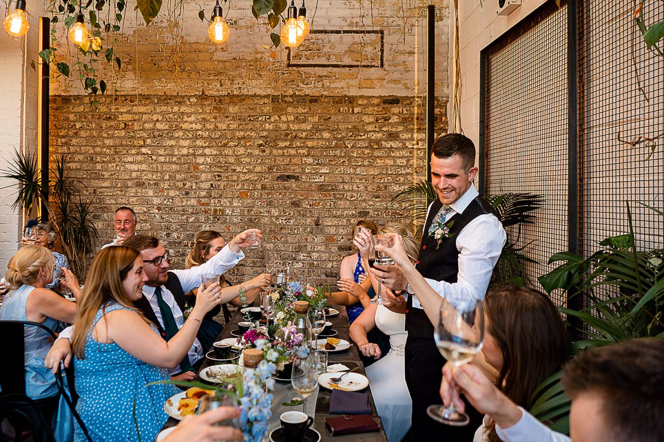 Toas for happy wedding couple