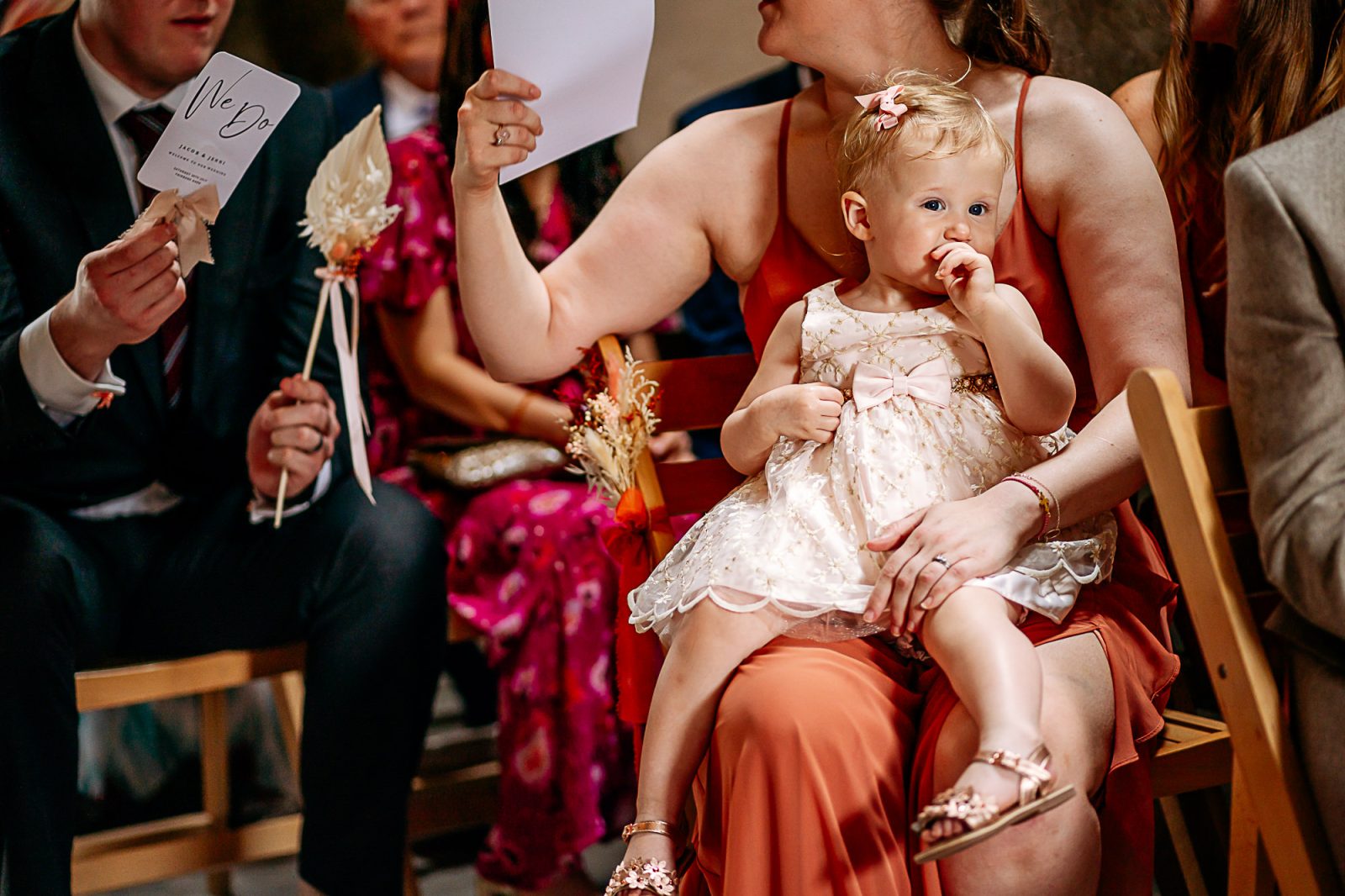 wedding ceremony at Fairbank wedding barn
