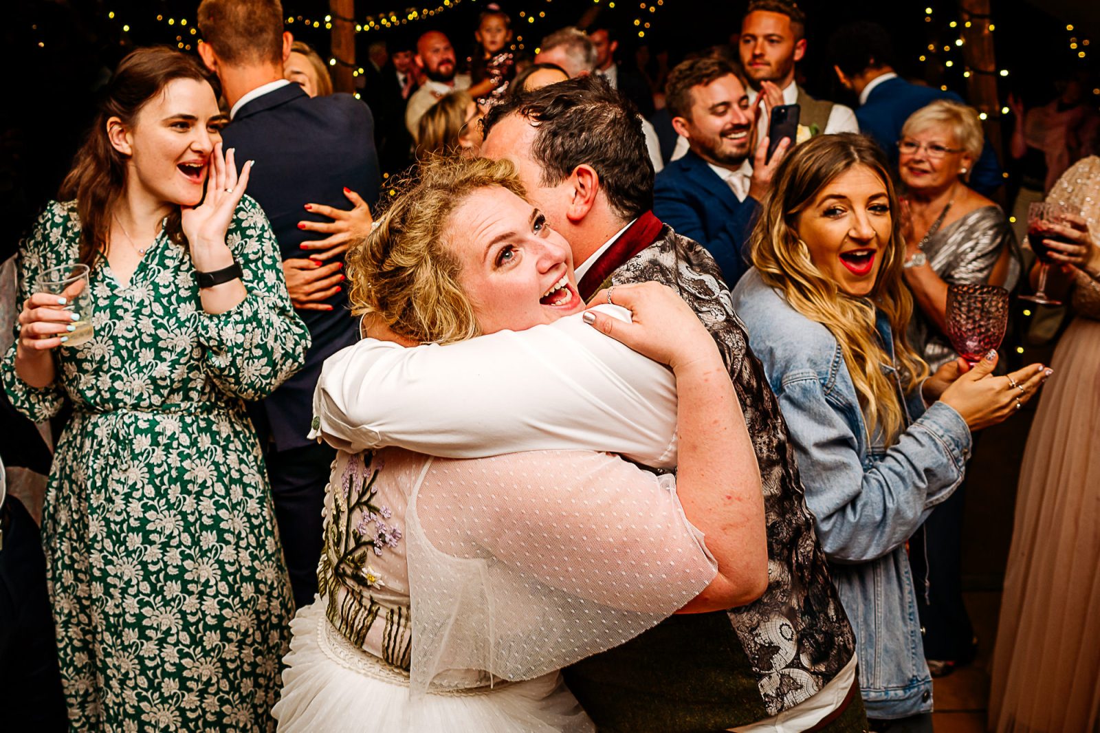 party at Fairbank Wedding Barn
