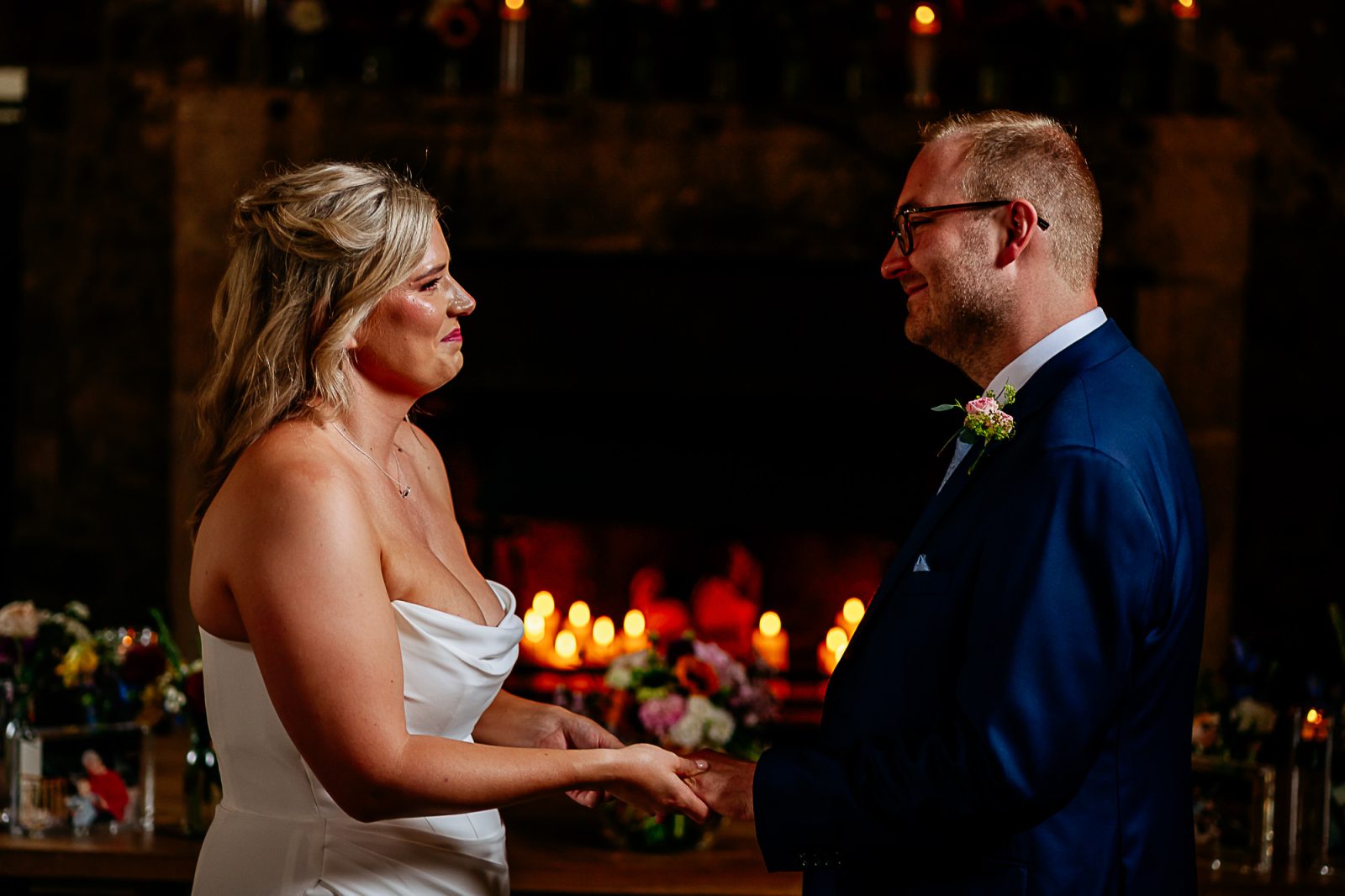 Wedding ceremony at healey wedding barn