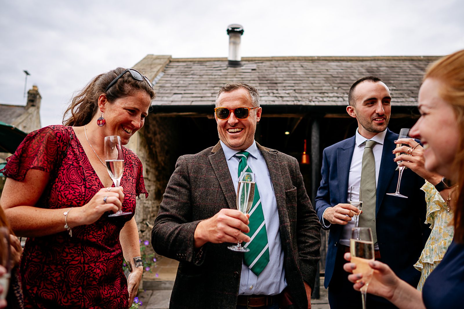 wedding gusts at Healey Barn