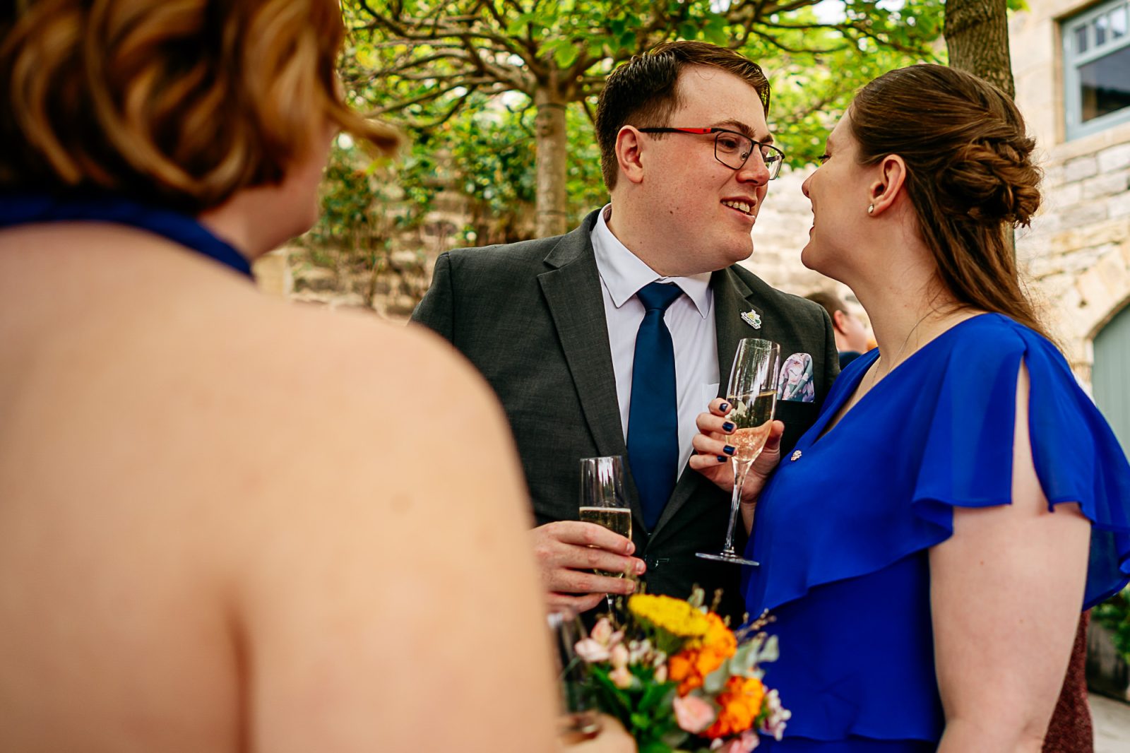 wedding gusts at Healey Barn