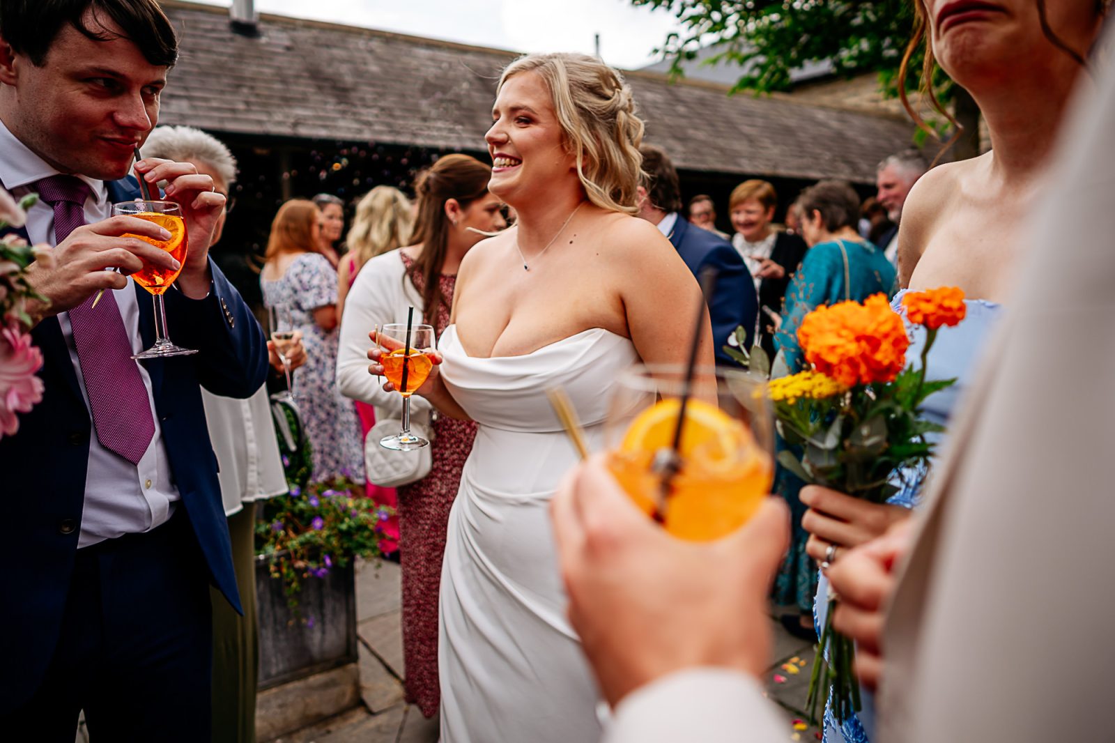 wedding gusts at Healey Barn