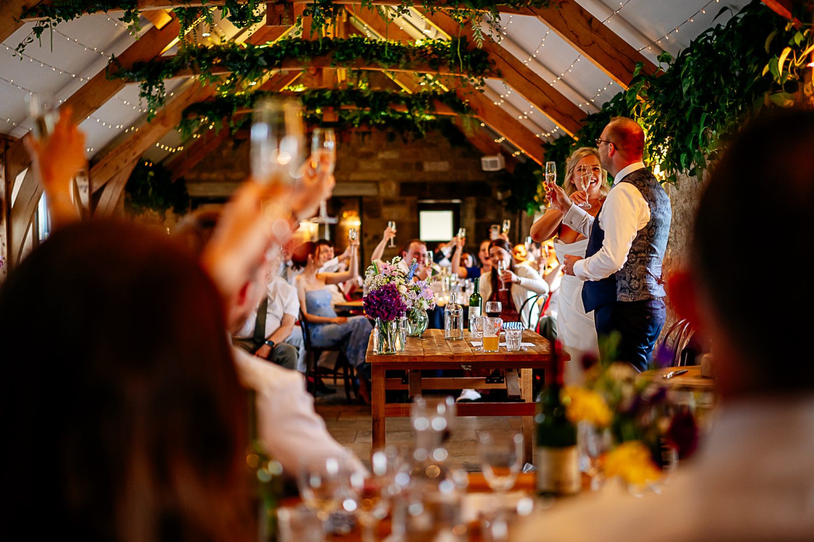 wedding Speeches at Healey Barn