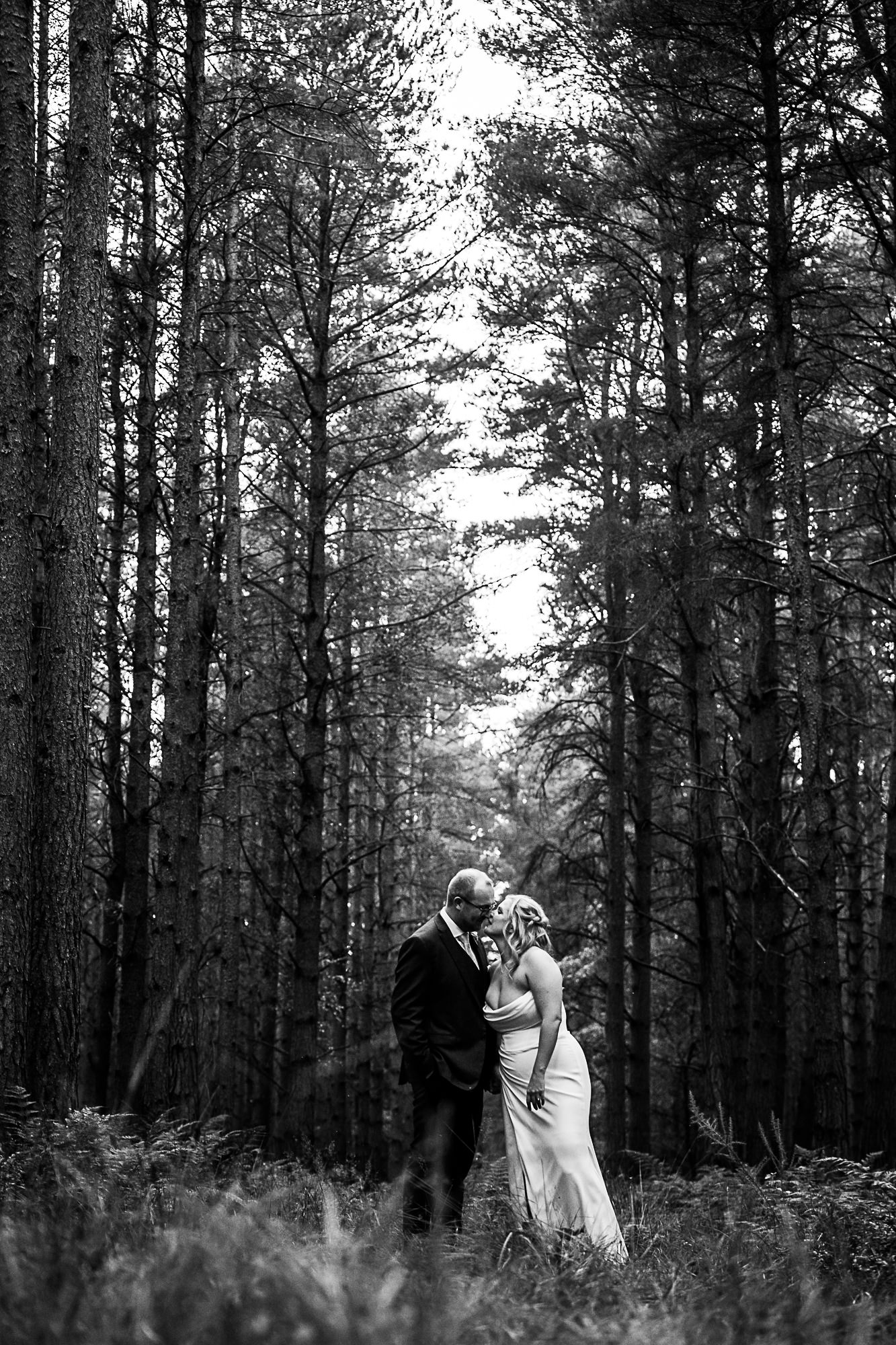 Healey Barn couple photo in forest