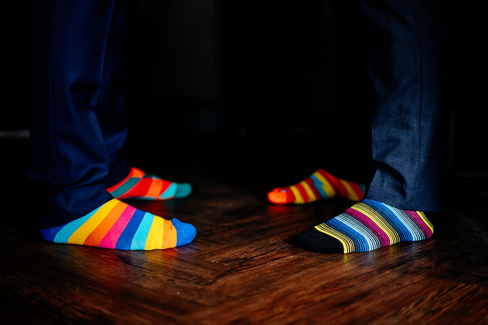 groom socks at Healey Barn
