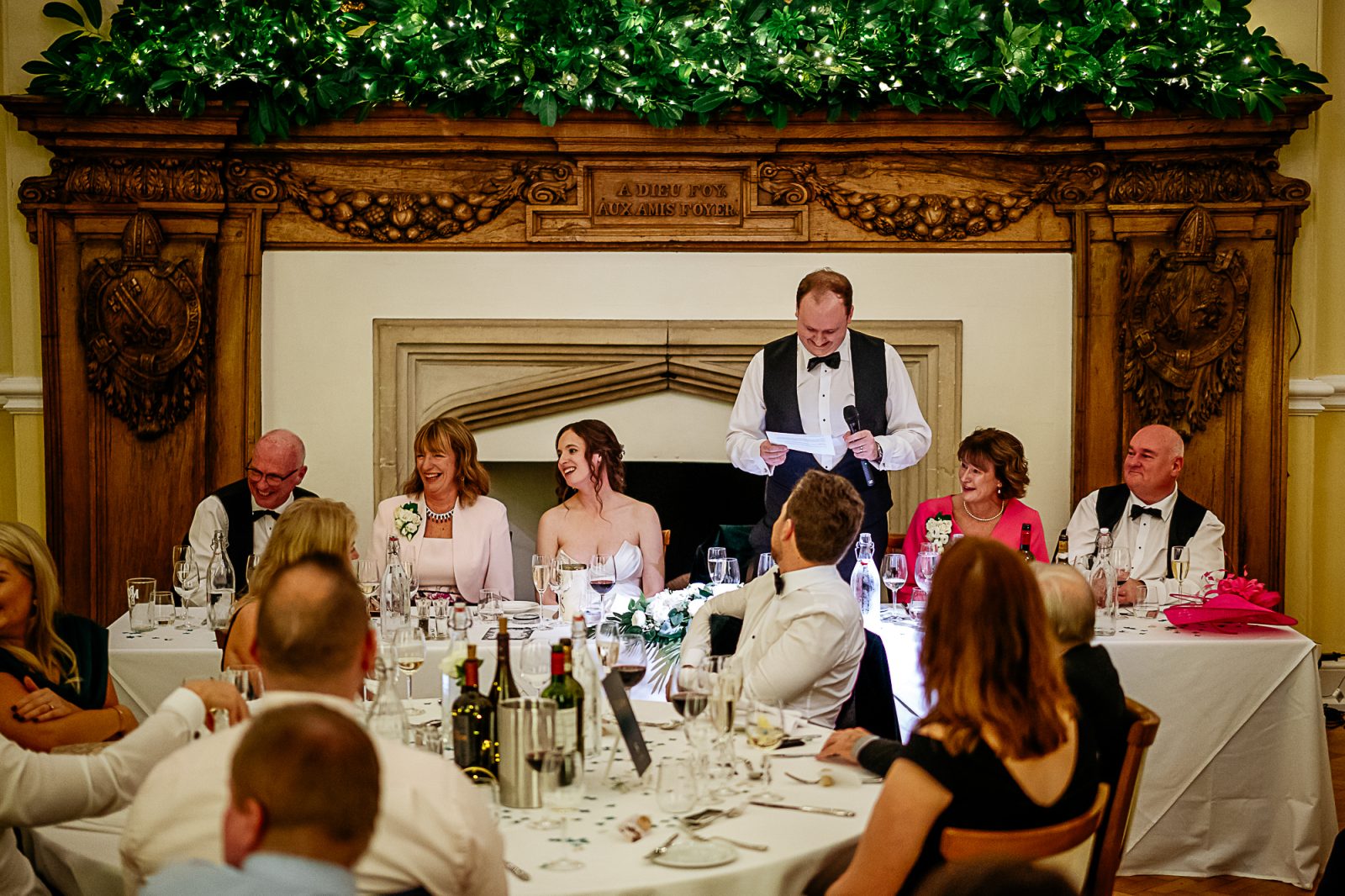 wedding at Farnham Castle