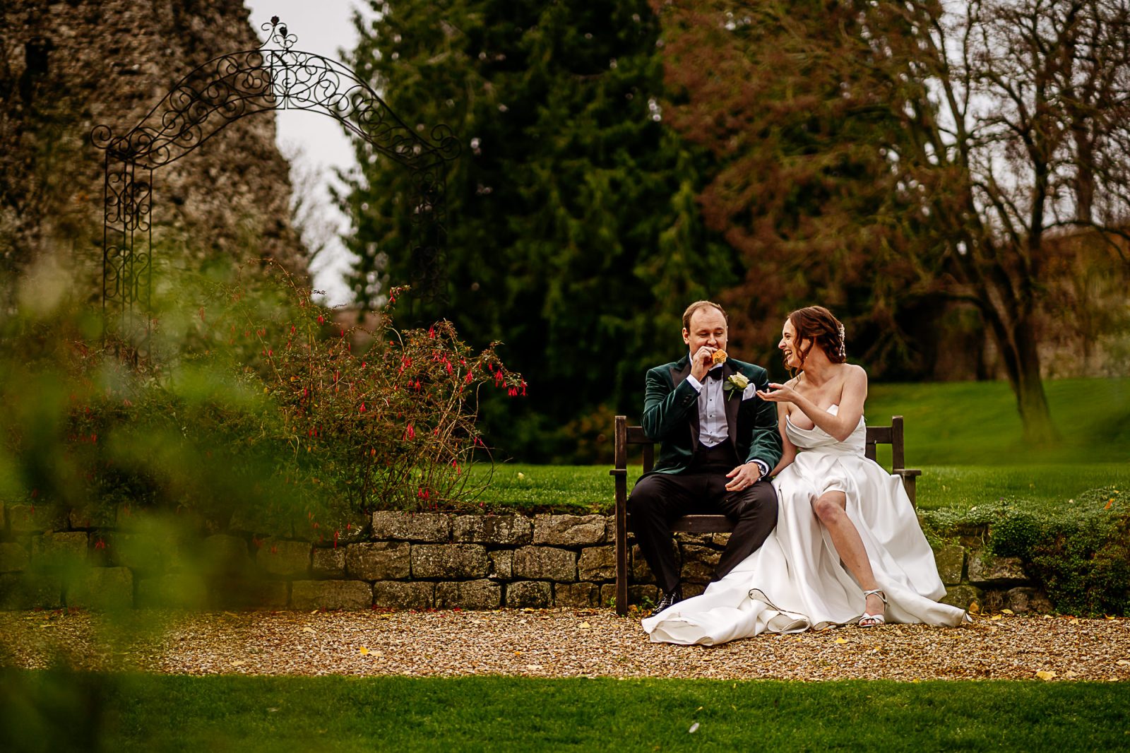 wedding photo at farnham castle
