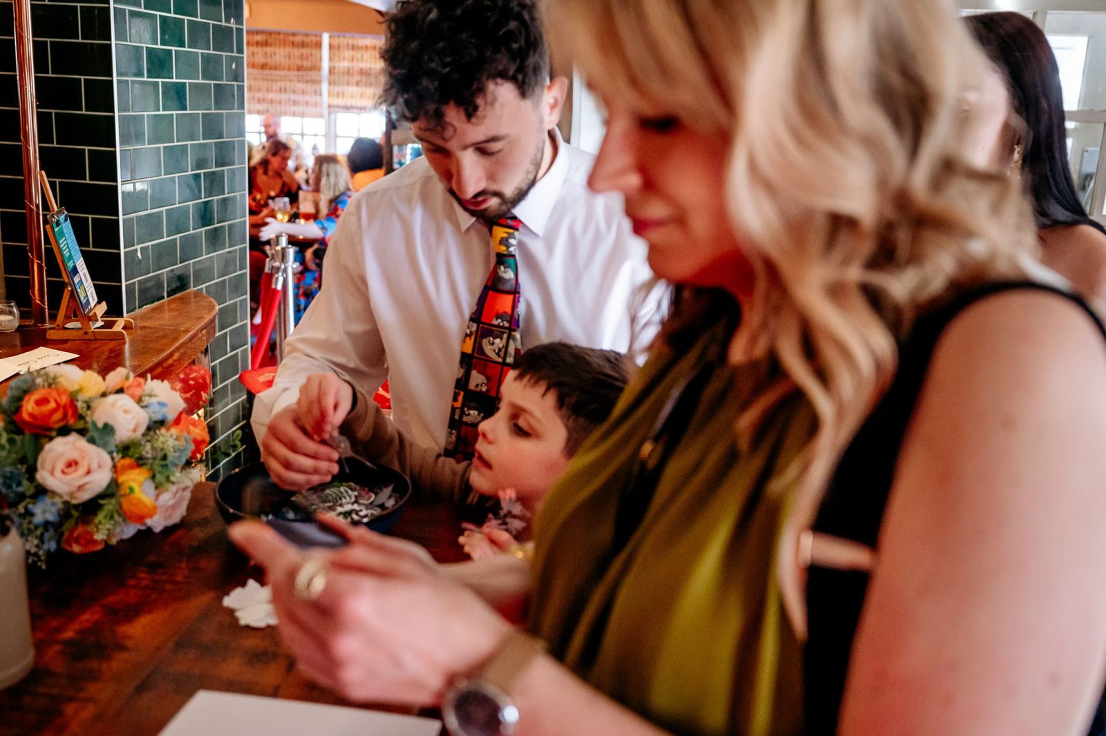 Natural Relaxed Pub wedding reception