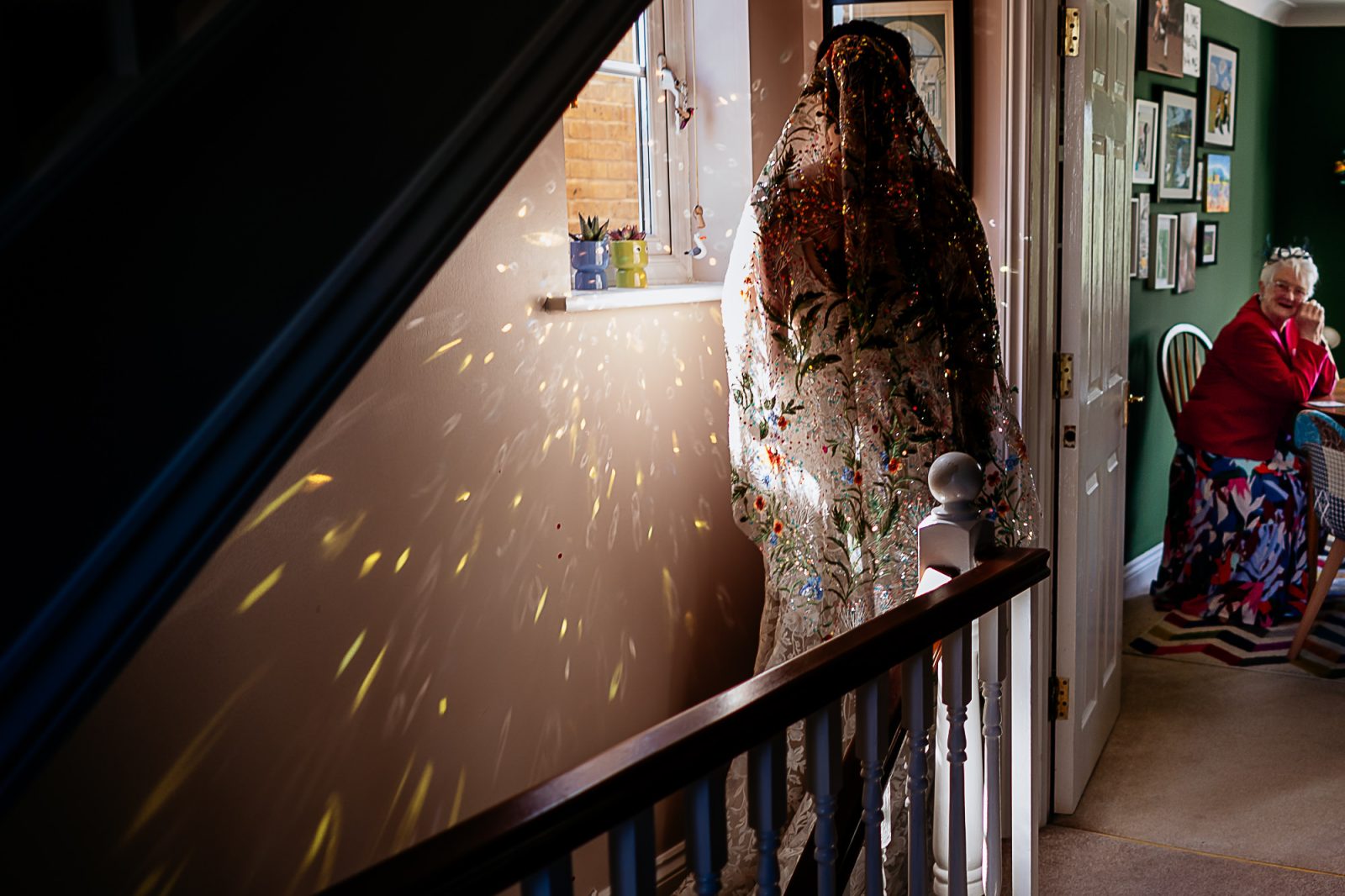 Grandma seeing bride