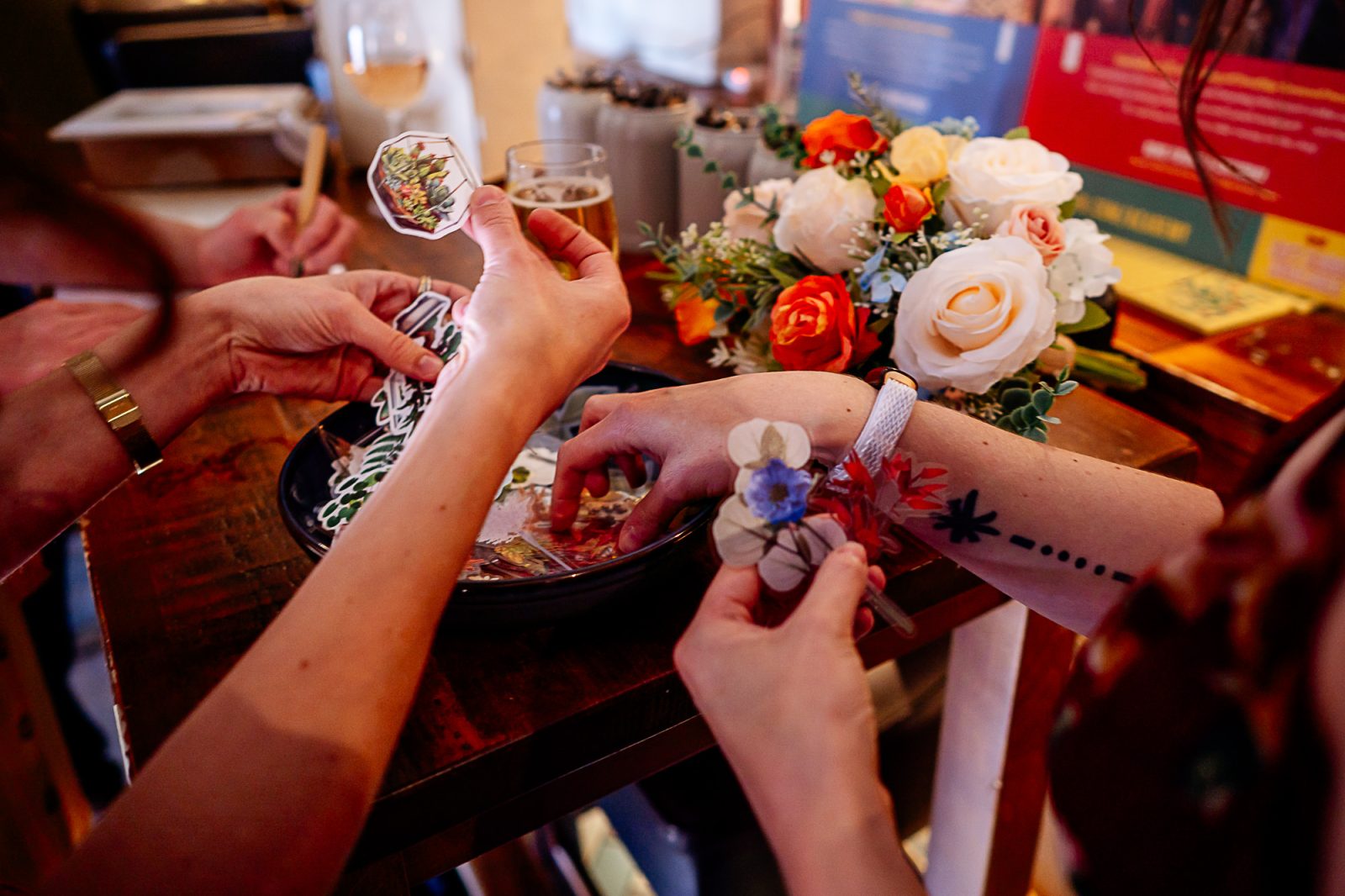 Natural Relaxed Pub wedding reception