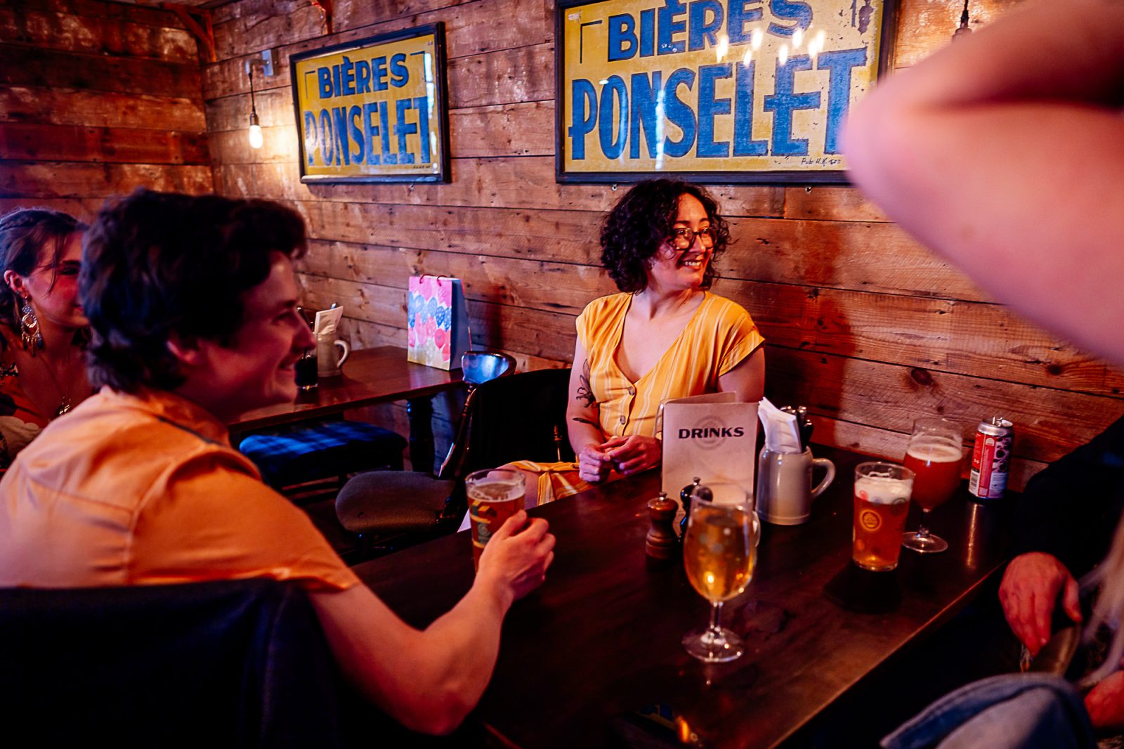 Natural Relaxed Pub wedding reception