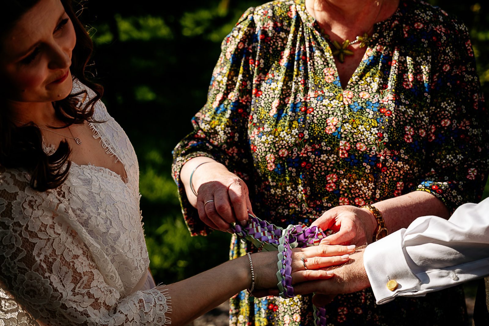 woodland ceremony at Bowland Forest Wedding