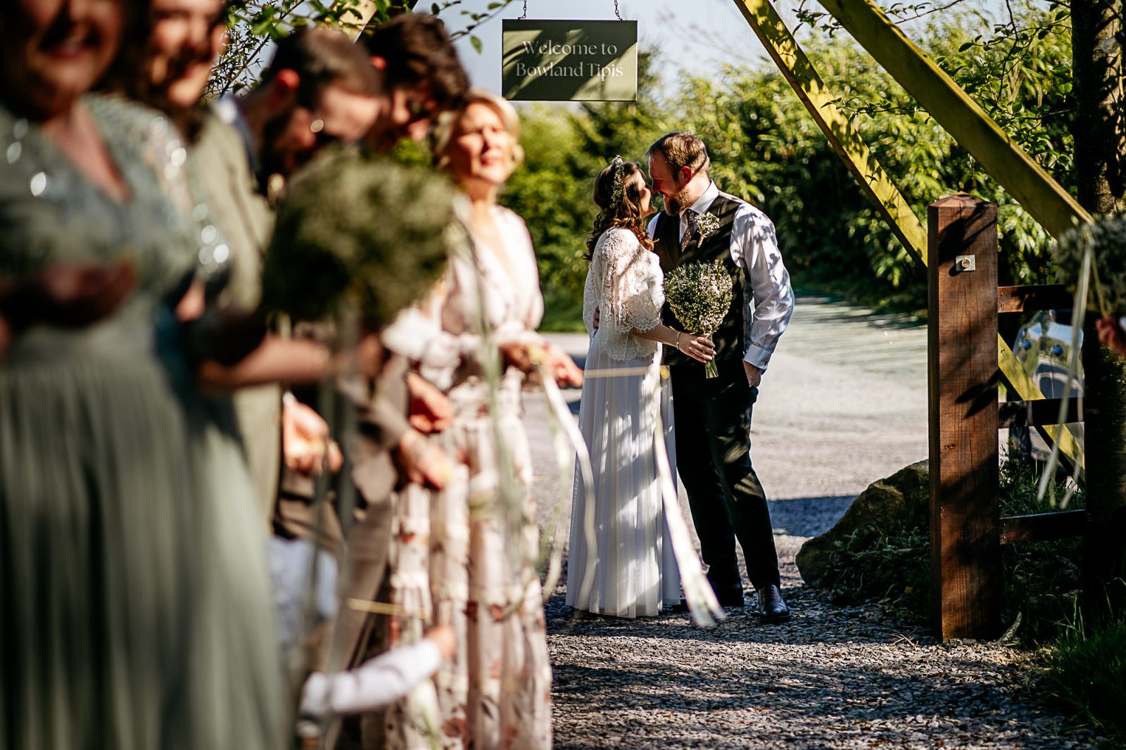 woodland ceremony at Bowland Forest Wedding Photography