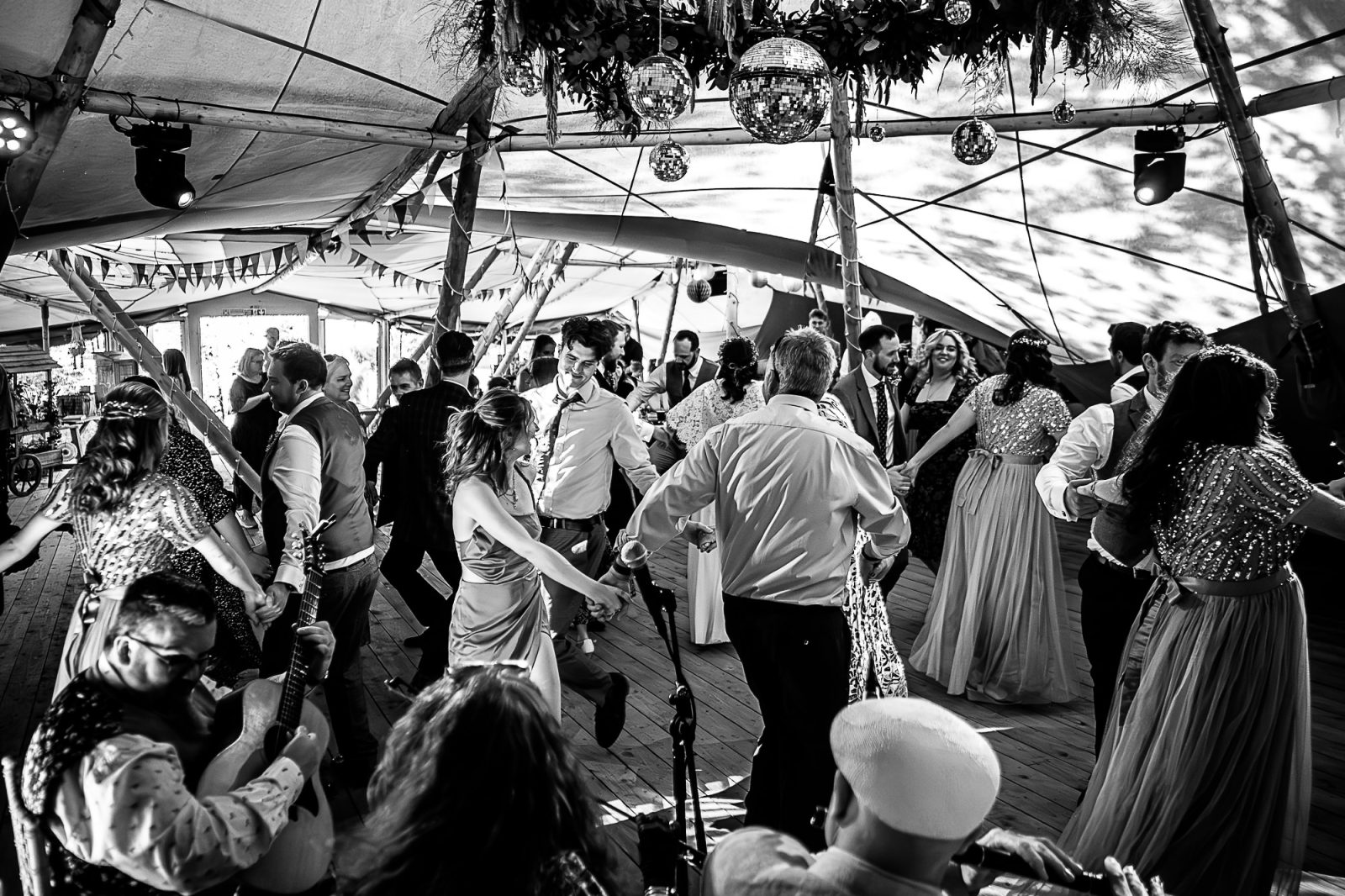 Party at Bowland Tipis wedding