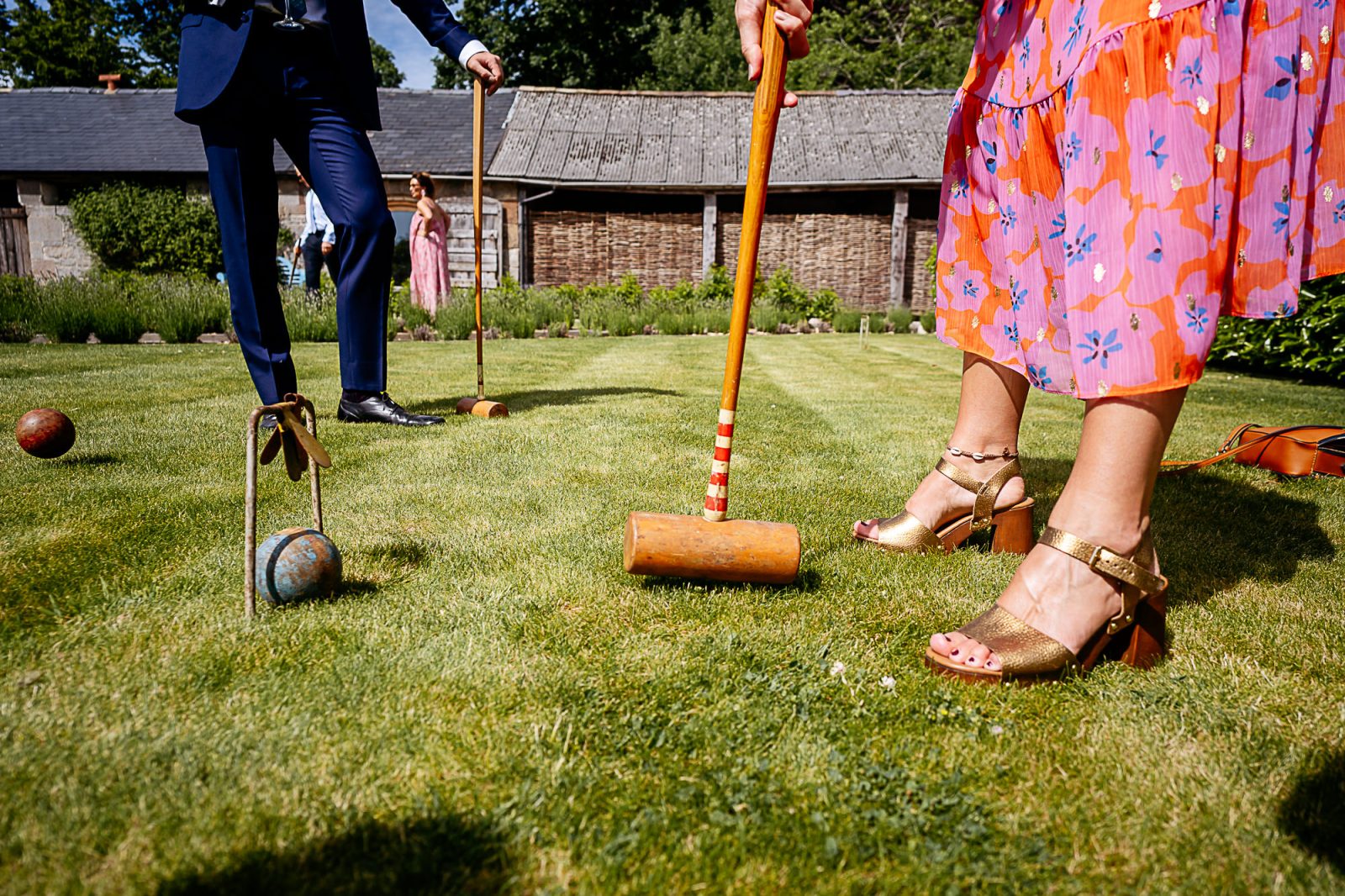 Garden games at The Courtyard Venue wedding